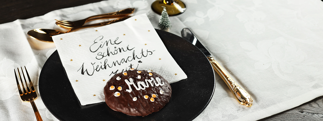 Deko-Tipp für die weihnachtliche Festtafel