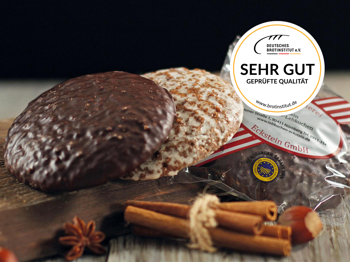 Echte Eckstein Elisenlebkuchen glasiert g.g.A.